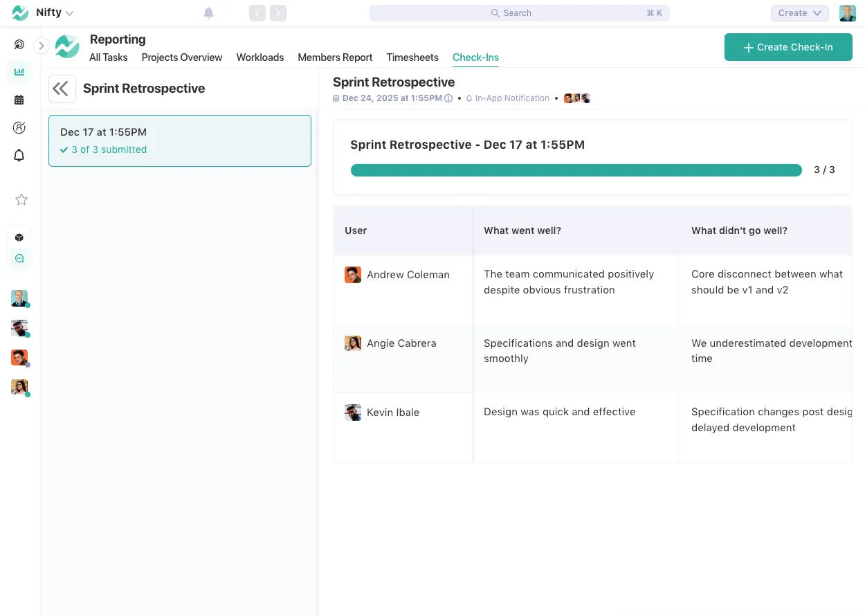 Screenshot illustrating Automate Standups