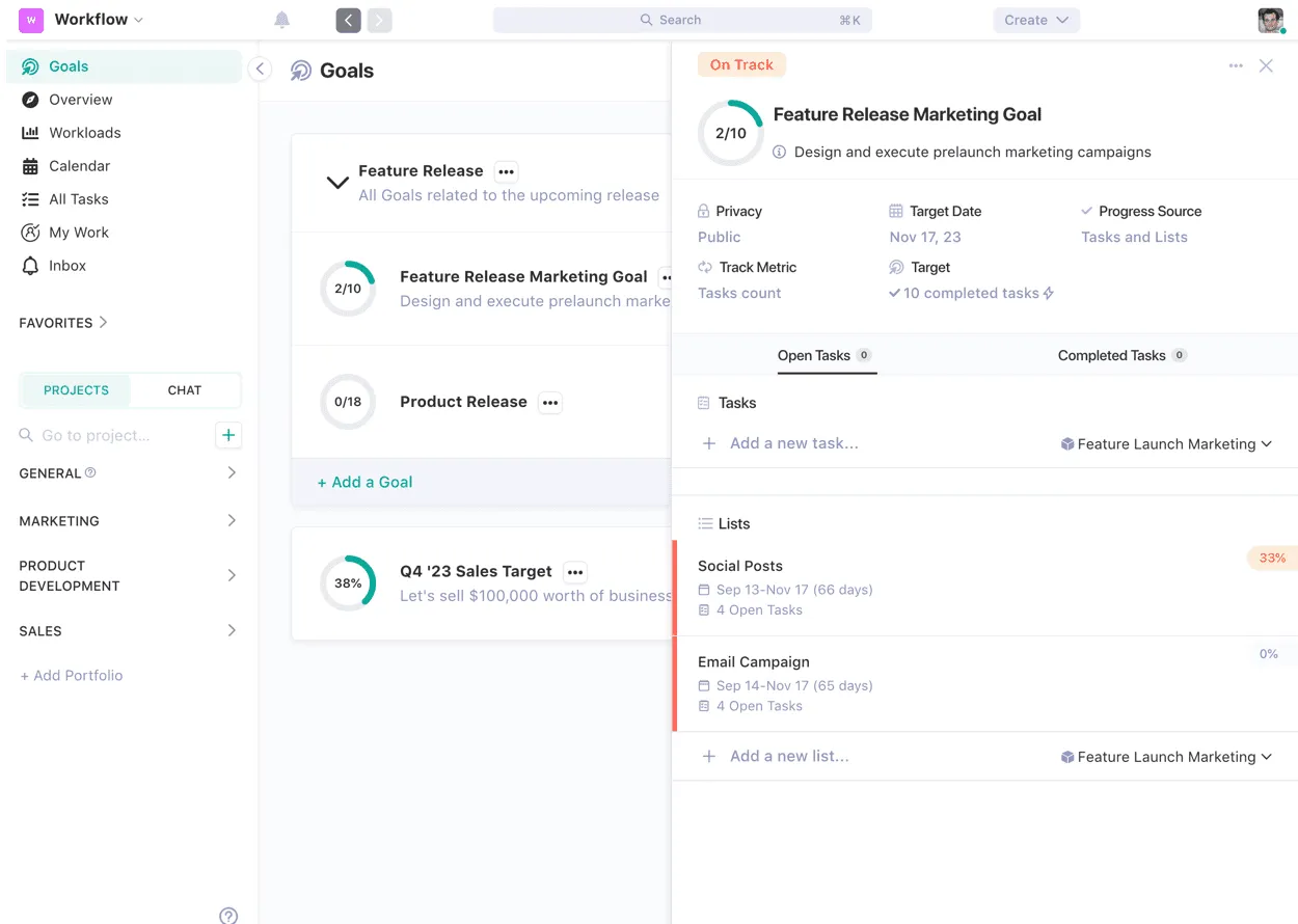 Screenshot illustrating Achieve Success