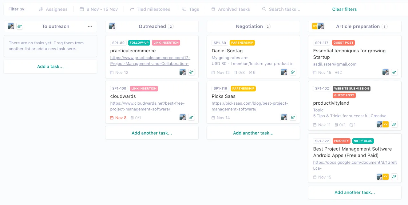 Never miss a deadline